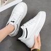 Women's Shoes Autumn White Shoes Student Women's Board Shoes Simple and Versatile Casual Shoes Thick-soled Heightening Muffin Shoes