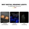 54 LED 12-24V Car Interior Lighting Reading Strip Light Interior Light Ceiling Lamp with On Off Switch for Van Lorry Truck