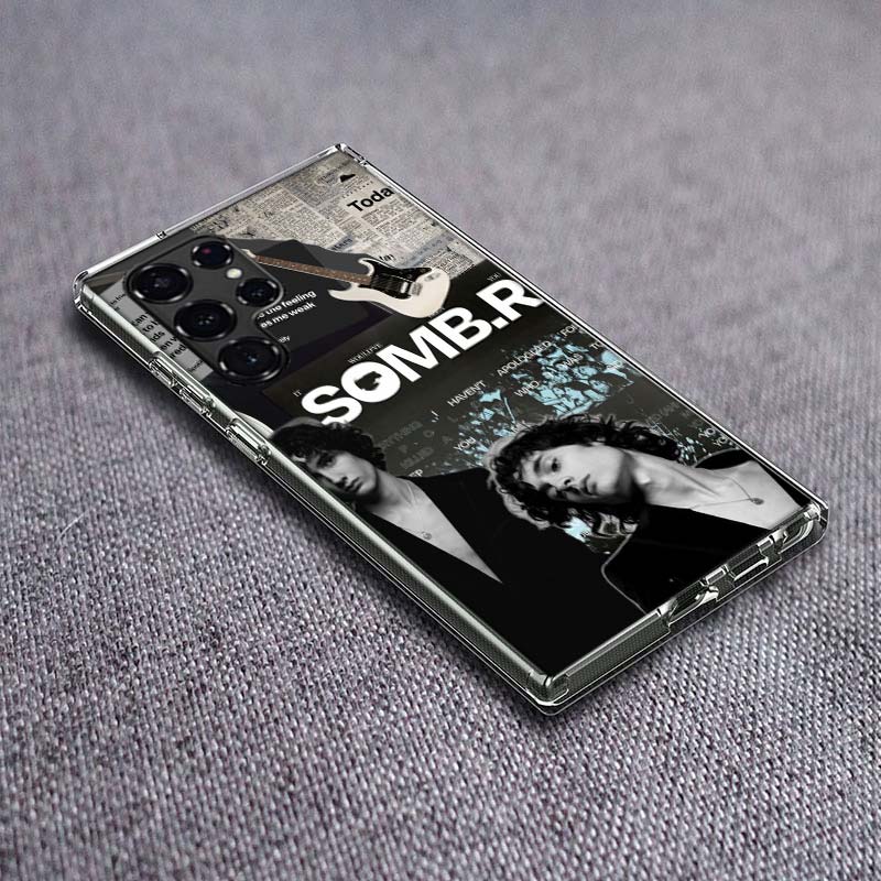 Чехол для телефона Singer S-Sombr для Samsung Galaxy S24 S23 S21 S20 FE S22 S26 Ultra S25 Edge S10 Plus Прозрачный ТПУ Чехол Оболочка Coque