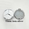 WZKGC1 For Mercedes Benz 1Pc 75mm Car Wheel Center Caps For Mercedes Benz W203 W204 W205 W212 W213 W222 W223 X253 W176 W177  C118 W166