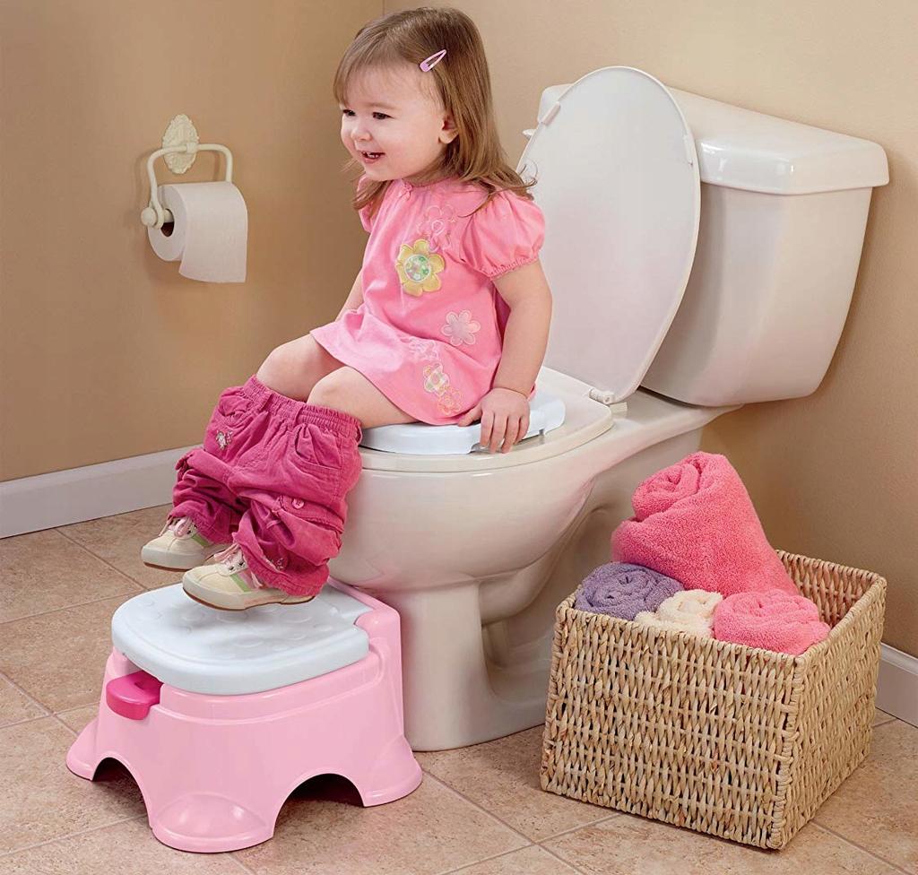 [PACZC][5] Interactive Pull-out Potty with Flap and Stand 3-in-1 Pink U372R