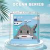 Cartoon Doll Ocean Creatures Series Puzzle Assembly Microparticle Building Blocks Male And Female Birthday Gifts