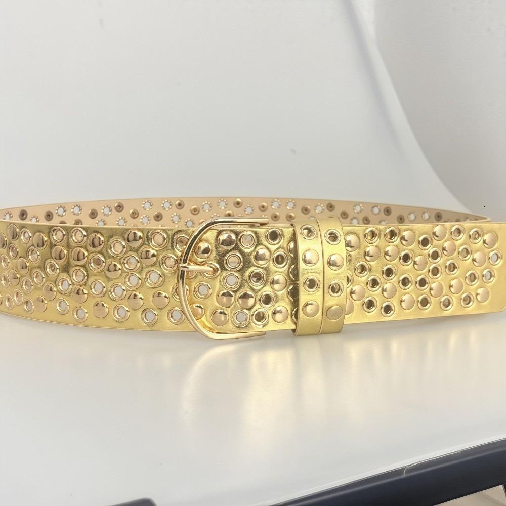 Heavy-Duty Design Punk Studded Belt Personalized Retro-style Decorative Belt Concert