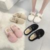 Тапочки женские 2024 года, новые модные повседневные туфли Mao Mao drag fairy wind one pedal gentle Doudou shoes tide