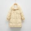 Женский пуховик с капюшоном, однотонный, свободного кроя, новый, зимний, длинный, утолщенный, трендовый