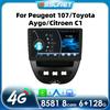 Carplay 2din Android Автомагнитола для Peugeot 2005 Toyota Aygo 2014 Citroen C1 Автомобильный Радиоприемник Мультимедиа Видео Плеер GPS Навигатор Carplay Auto 4G RDS DVR