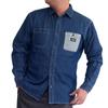 Рубашка с длинным рукавом Бренд Dickies Work Shirt Denim Twill ML XL 10001652 Мужская (М, ДЖИНСОВАЯ)