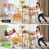 8PCS Chair Leg Floor Protector Felt Foot Cover 15° Diagonal with Thick TPE Pads Silicone Furniture Table Feet for Hardwood