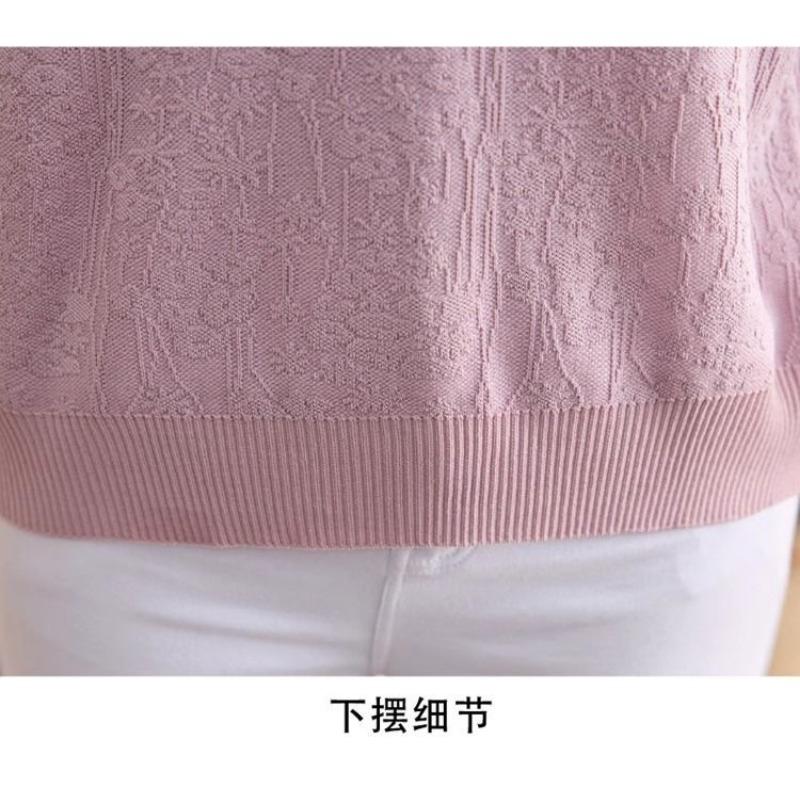 Свободная трикотажная футболка из ледяного шелка для женщин, летний дизайн, стильный новый тонкий фасон, короткий рукав.