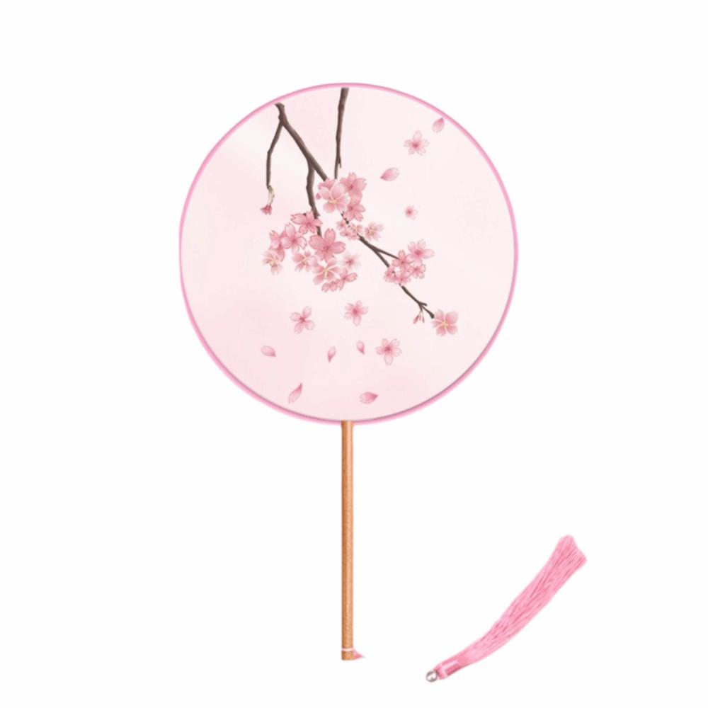 Silk Material Chinese Round Hand Fan Embroidery Design Cheongsam Tang Suit Fan  Wedding Ceremony