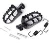 Foot Pegs Foot Step Wide Step, Fits PW50 PW80 TW200 Foot Pedal, Pedals (Black)