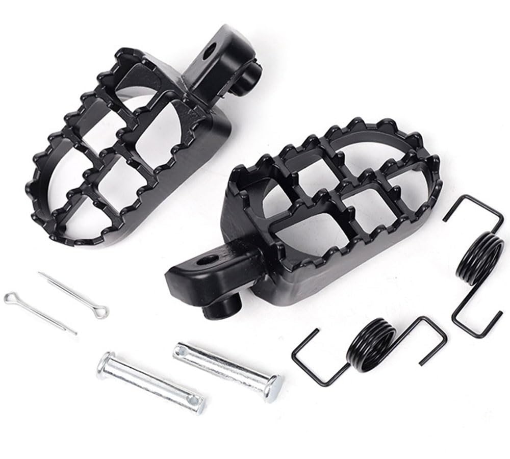 Foot Pegs Foot Step Wide Step, Fits PW50 PW80 TW200 Foot Pedal, Pedals (Black)