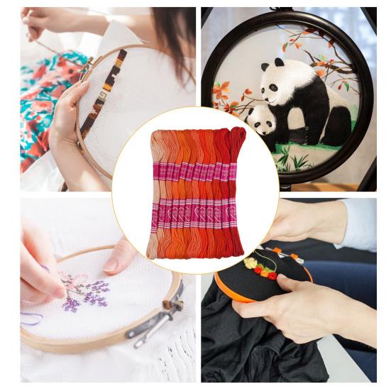 24 мотка нитки для вышивки крестом, красочные нитки для вышивания, нитки для рукоделия, вышивания, домашний швейный магазин