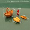 Miniature Dollhouse Fruit And Bread Basket Model Accessories Pretend Kitchen Food For Doll Toy Scene Photography Props