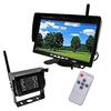 LCD Monitor & Rear Camera Set, Supports /24V, Wireless Type, 7-inch LCD Back Monitor, On-Dash, Headrest