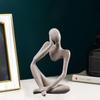 Скульптура Мыслителя Статуэтка для дома Современный книжный шкаф Декор 