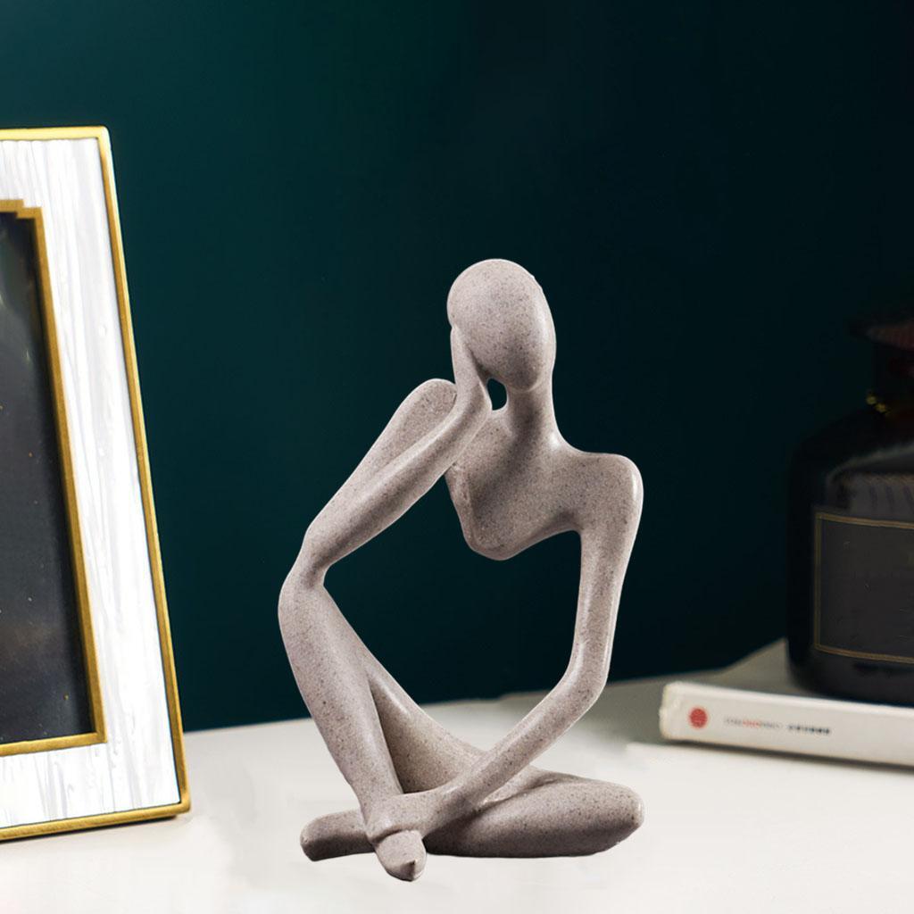 Скульптура Мыслителя Статуэтка для дома Современный книжный шкаф Декор