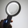 1Pc Rechargeable Handheld Magnifier 3 Lighting Modes Illuminated Magnifying Glass With Led Light For Seniors Reading Repair