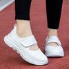 Velcro Feet Wide Instep Women's Autumn Sports Shoes Medium Soft Sole Breathable Walking Shoes Large Size