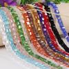 Multicolor 8mm Cube Shape Crystal Glass Beads For Jewelry Making DIY Bracelet Necklace