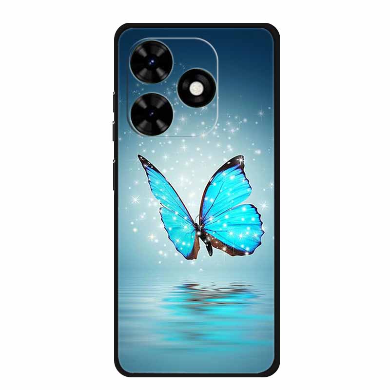 Чехол для Tecno Spark Go 2024 Животные Расписной ТПУ Силиконовый Мягкий Чехол для Телефона для Spark Go2024 BG6 Защитный Волк Ударопрочный Para
