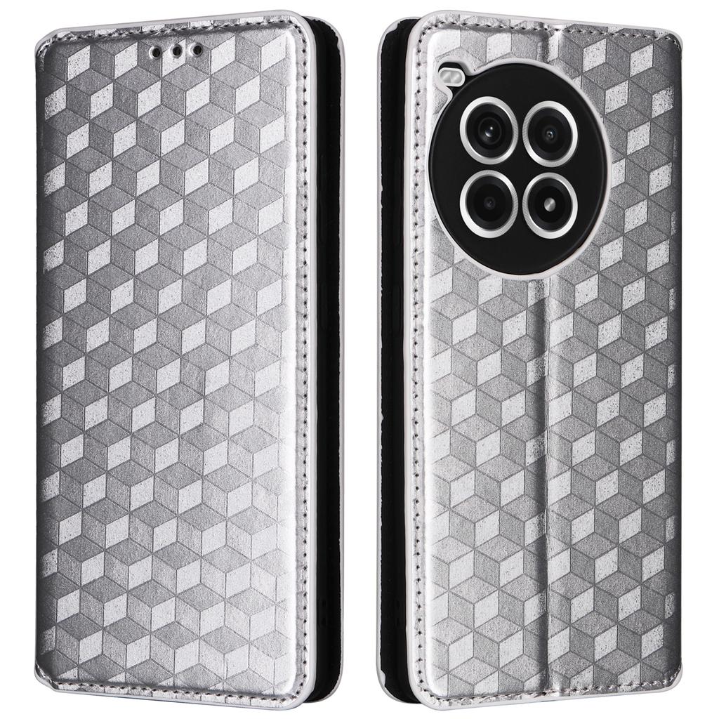 Для OnePlus Ace 3 Pro 5G Чехол Кошелек Подставка Ромбовидный Кожаный Чехол для Телефона