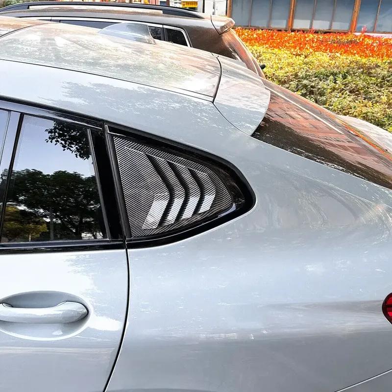 For BMW X4 G02 2018 -2024 ABS Plastic Rear Window Quarter Louver Cover Side Vent Trim Car Adhesive Accessories