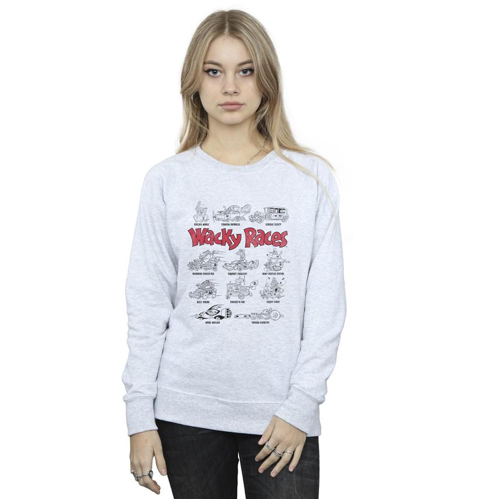 Wacky Races Womens/Ladies Car Lineup Sweatshirt