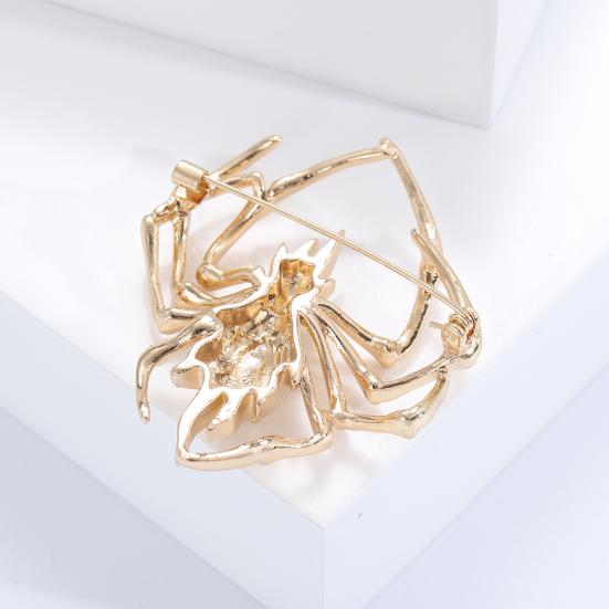 Глянцевая брошь-паук, мужской костюм, персонализированная булавка для воротника с изображением животного, брошь из сплава с насекомыми, булавка для одежды, ювелирные изделия