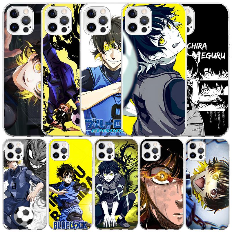 Чехол для телефона Blue Lock Бачира Мегуру Для IPhone 16 17 Air 16E 15 14 Plus 13 Mini 12 11 Pro Max 7 8 + SE 2020 Мягкая задняя крышка из ТПУ