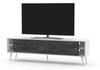Деревянная тумба под телевизор в стиле РЕТРО SONOROUS RTRA-180-WHT-BNW шириной 180 см, Sonorous
