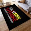 "SBK Superbike World Championship Logo Carpet Black Modern Design" Suitable for use as an anti-slip for living room bedroom sofas