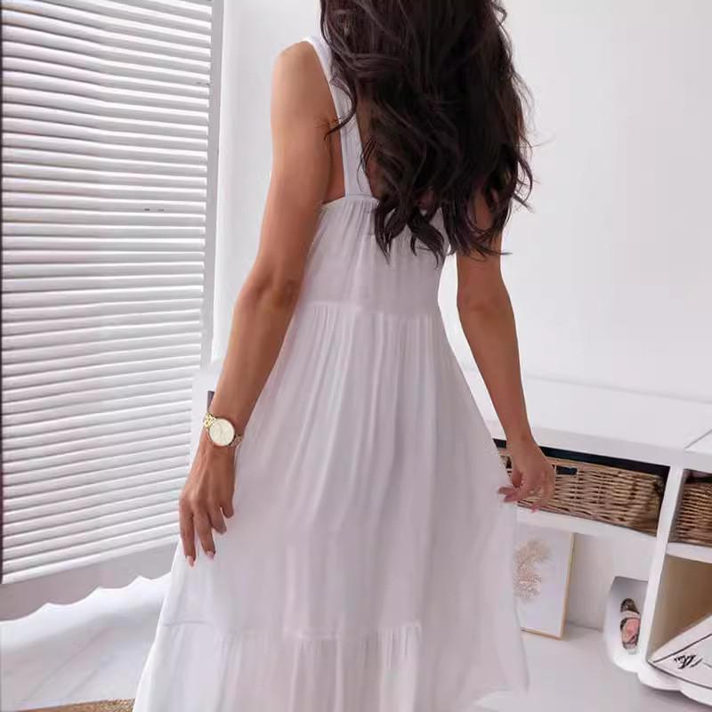 Женское сексуальное платье с v-образным вырезом и вырезом из цветочного кластера