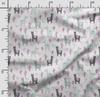 Soimoi Llama Alpaca Print,  Cotton Cambric, Quilting Fabric Sold by The Yard 42 Inch Wide, Medium Weight Cotton Fabric, Sewing  Supplies,