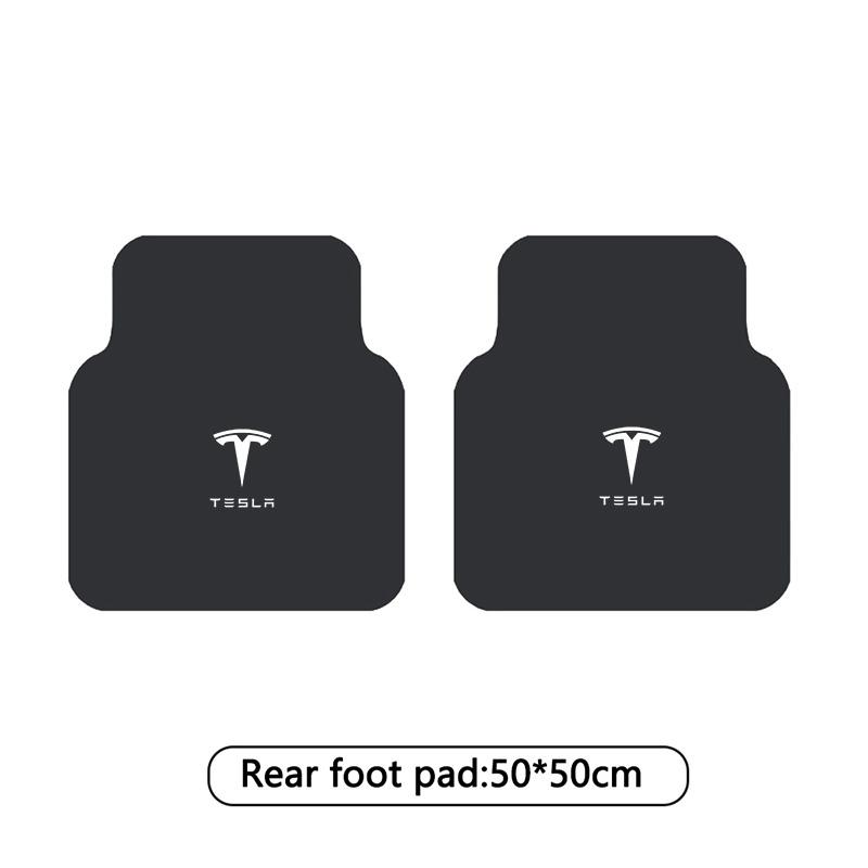 Car Front Rear Floor Mats Interior Carpet Anti-slip Protection Pad For Tesla Model 3 Model S Model X Model Y Cybertruck Roadster