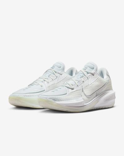 Nike Эйр Зум GT. Баскетбольные кроссовки Cut EP унисекс CZ0176-102 белые, размер
