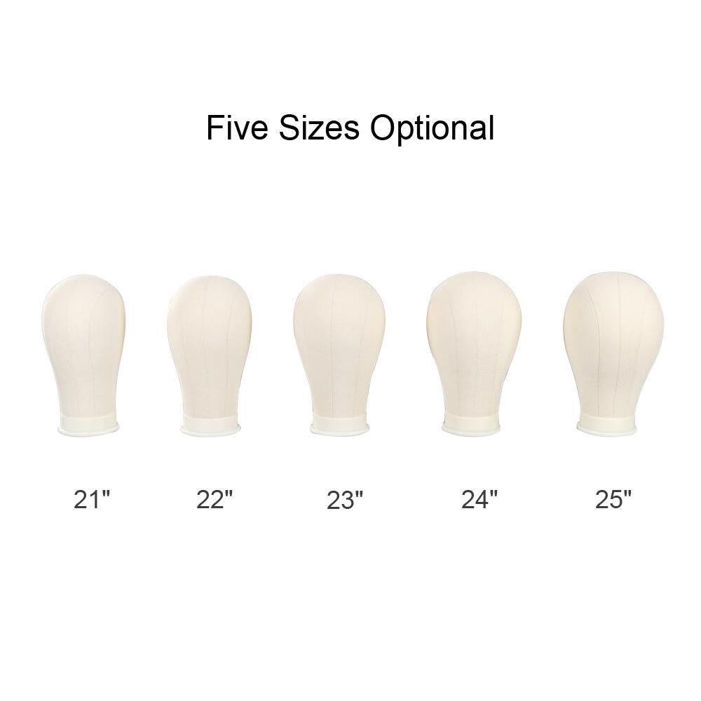 Голова блока из пробкового холста Голова манекена Голова парика Дисплей для укладки Голова манекена Холстовая голова