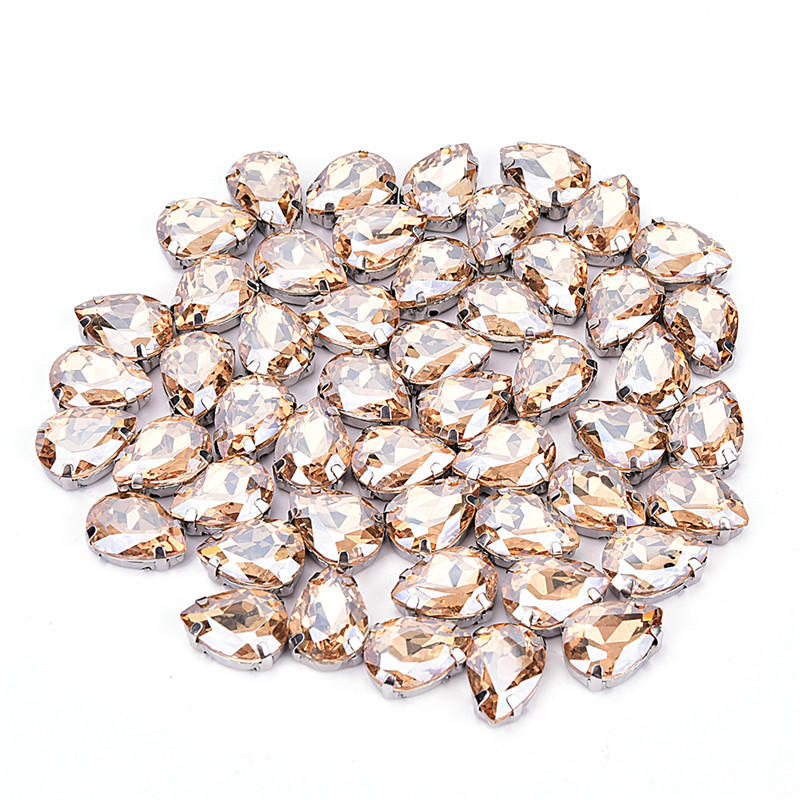 50X капли воды стекло горный хрусталь DIY аксессуары для одежды аппликация шитье
