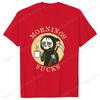 Funny Skeleton Mornings Sucks Coffee Printed TShirts For Women Unisex Short Sleeve Round Neck Tee Shirt Casual Summer Tops