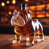 Bulldog Shaped Decanter Whiskey Bottle Funny Glass Collectible Novelty Home Tasting Beer Bottle Wedding Collector Gift For Men