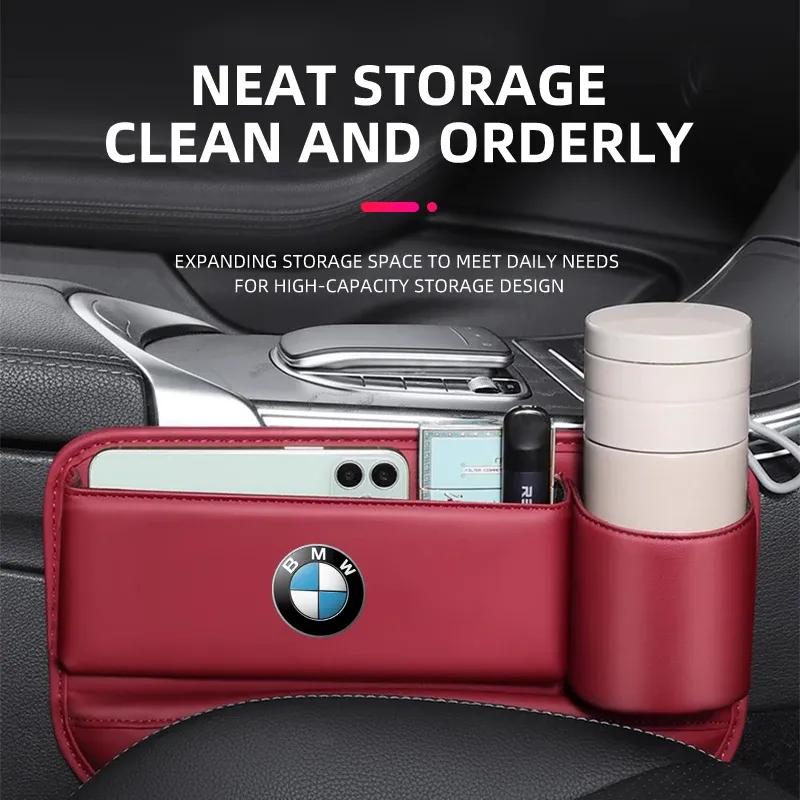 Car Seat Gap Filling Storage Box Sundries Tidy Organizer Pocket Accessories For BMW E30 E36 E39 E46 E60 E90 G20 G30 X1 X3 X5 M