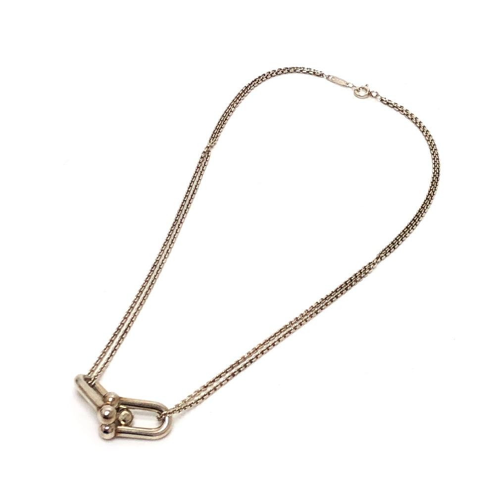 TIFFANY&Co. Фурнитура из стерлингового серебра 925 пробы Двойное звено Подвеска Аксессуары Ожерелье Стерлинговое серебро 925 пробы