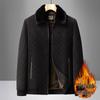 Men's Winter Chenille Cotton Jacket: New Style, Velvet Lined, Thickened, Casual Coat for Middle-aged and Elderly