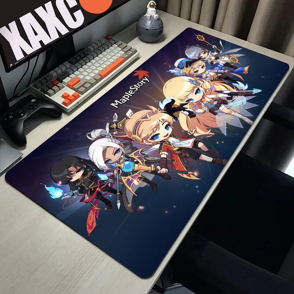 HD Maplestory Mouse Pad Anime Keyboard Mat Large PC Gamer Cabinet Mats Mause Cute Desk Accessories Mousepad Personalized