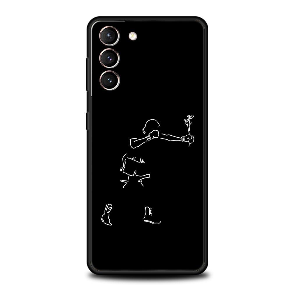 Чехол для телефона Samsung Galaxy S25 Edge S24 S23 S22 S21 Ultra S20 FE 5G S10 S10E S9 Plus Мягкий ТПУ Чехол Тематический Чемпион по боксу