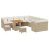 VidaXL Ensemble de canapé de jardin 13 pcs Beige polyrotin, Jardin et Terrasse, Canapé en Rattan, Salon de Jardin 3361541