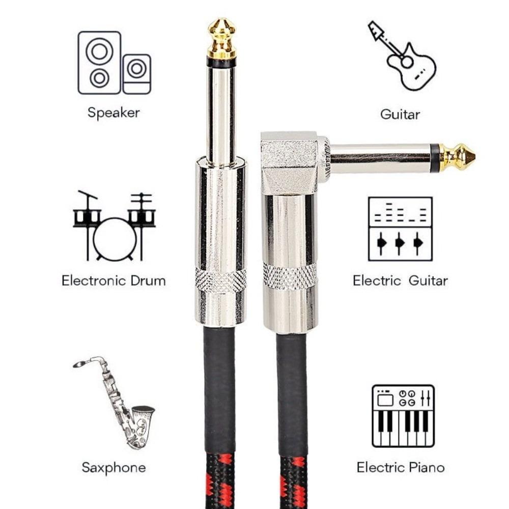 Mono Cable Electric Guitar Cable Metal Head Noise Reduction Cable  Live Performance