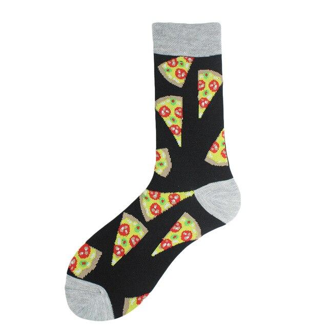 Unisex Divertidos Funny Socks Men Art Floar Dog Banana Pizza Chili Skarpetki Crew Socks Novelty Cotton Calcetines Mujer Sokken