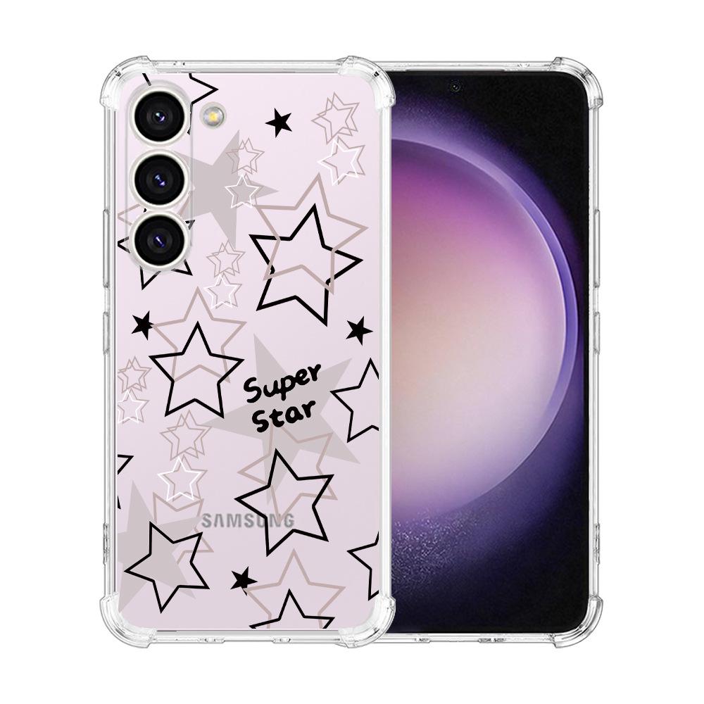 Чехол для Samsung Galaxy S24 Ultra Подушка безопасности ТПУ Расписной Бабочки Цветы - Идеальная посадка