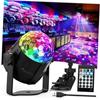 Led Disco Ball Light, 15 Colour Sound Activated Party Light with Remote Control, Coloured Lighting